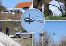 ВИДЕО: Полициски хеликоптери кружат над местото каде исчезна двегодишната Данка