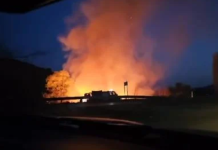 Голем пожар на излез од гевгелиското село Марвинци (ВИДЕО)