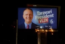 (ВИДЕО) ПОЧНУВА ВАЛКАНАТА КАМПАЊА: Запален билборд на Таравари во Скопје