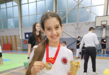 Калина Стефкова најдобра пионерка на таеквондо турнирот Корио Опен Скопје 2024