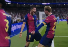 (ВИДЕО) Левандовски со ШАХ-МАТ за „кралевите“: Постигна 2 гола за 3 минути и го заболкна „Бернабеу“