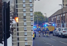 (ВИДЕО) Страшна снимка, гори зграда од 15-ката: Страшен пожар во Лондон, 70 пожарникари го гаснат пожарот