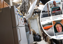 Ги ризикуваат своите животи за најмногу прегледи: Милиони го гледаа ураганот Милтон во живо на TikTok