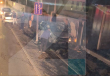 Автомобил значително оштетен: Тешка сообраќајка во Скопје, со ФОТО од лице место ТВ21