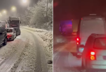 (ВИДЕО) Страшни снимки вечерва од Стража – итно воведена и забрана