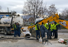 Над 160 вработени во „Водовод“ работеле на дефектот на главниот цевковод во Скопје