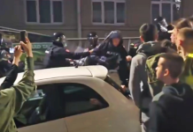 (ВИДЕО) Болни снимки од Србија: Полицијата ги нападна студентите – се слушаат лелеци на видеото