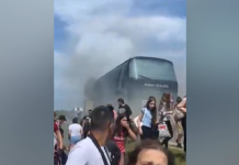 Се запалил автобус полн со деца кои биле на екскурзија низ Европа