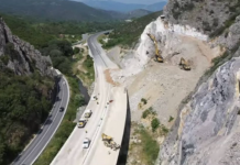 Делницата Дреново – Фариш наскоро во сообраќај: Опасни карпи се дробат рачно и со механизација