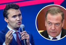 Медведев по убиството на Кирк: Политички убиства доаѓаат од проукраински либерали