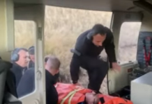 Полициски службеници спасија повредено лице на Шар Планина, со хеликоптер