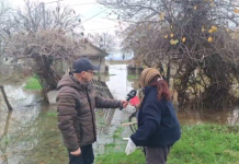 (ВИДЕО) Драматична сцена во Облешево поради излевање на Кочанска река: Семејство не може да излезе од куќата поради вода