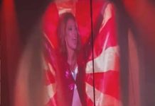 Српската пејачка го извади македонското знаме на грбот – ја пееше „Македонско девојче“