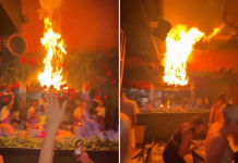 (ВИДЕО) Се запали познат клуб – гостите бегаа за да спасат жива глава во Мириево