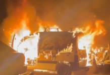 (ВИДЕО) Вонредна вест: Голем пожар вечерва во Македонија – на терен противпожарни екипи