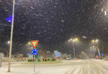 Снег вечерва во Македонија