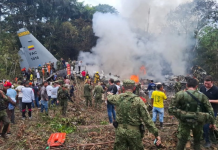 Лошите најави се остварија: Огромен е бројот на загинати по уривањето на воен авион во Колумбија