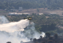 Голем пожар во Македонија, делува кон два града